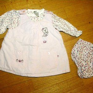 Baby Girl 0-3 mo – Little Bear Reversable Jumper/Bodysuit/Pants plus Shirt/Pants